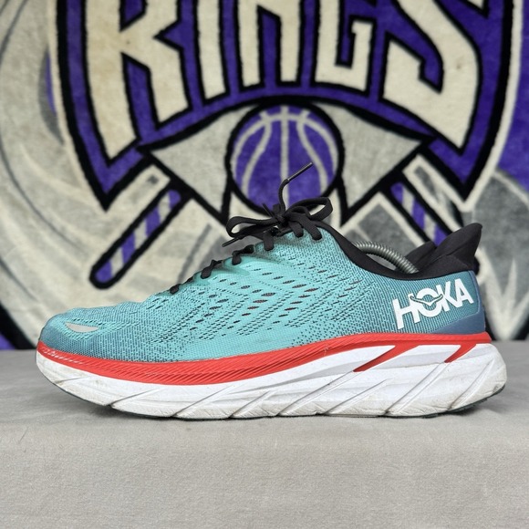 Hoka One One Other - Size 9.5D - Hoka One One Clifton 8 1119393 RTAR Real Teal Aquarelle Shoes Men's